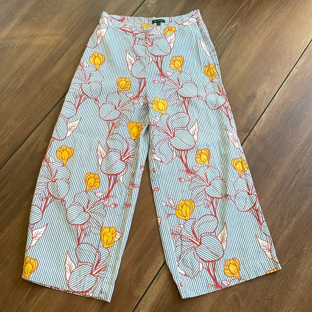 For Cynthia Wide-legged Linen blend pants Medium